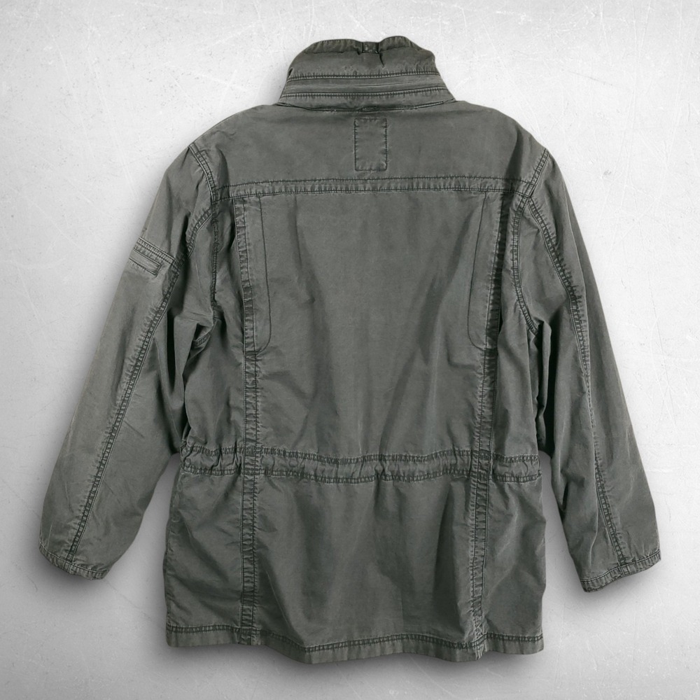 Calvin Klein Military Field Jacket Men XL Green Gorpcore Streetwear Utility - Picture 2 of 15